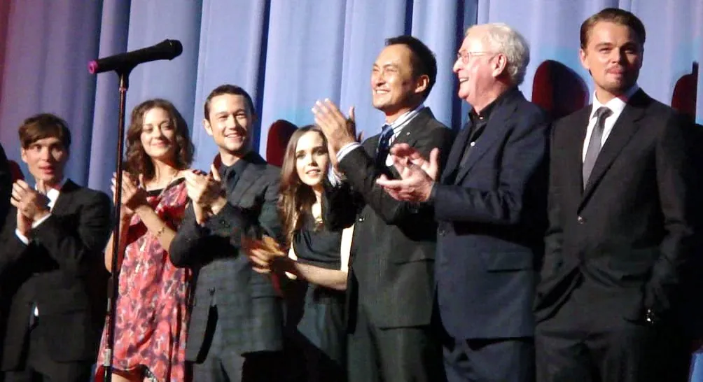 The cast of Inception at the London premiere, July 2010.