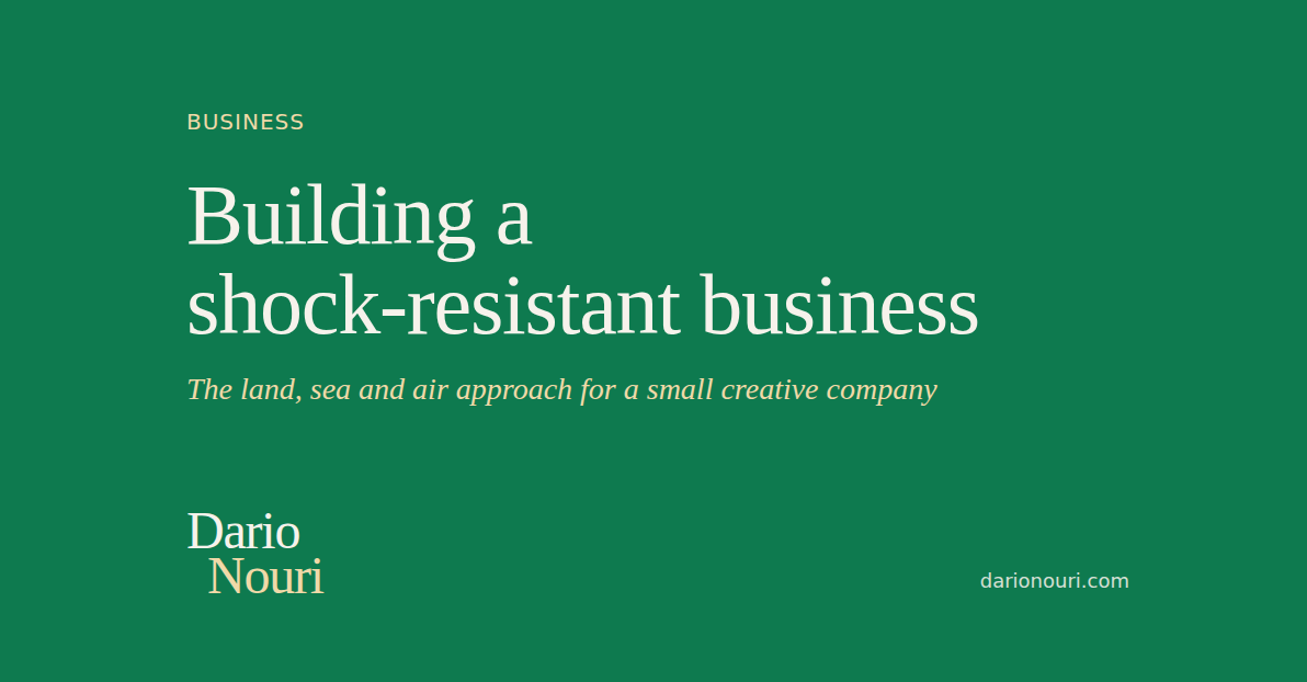 Building a shock-resistant business